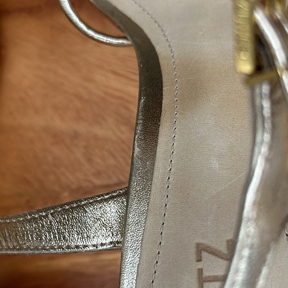 SCHUTZ Gold Platform Sandals - Picture 6 of 16